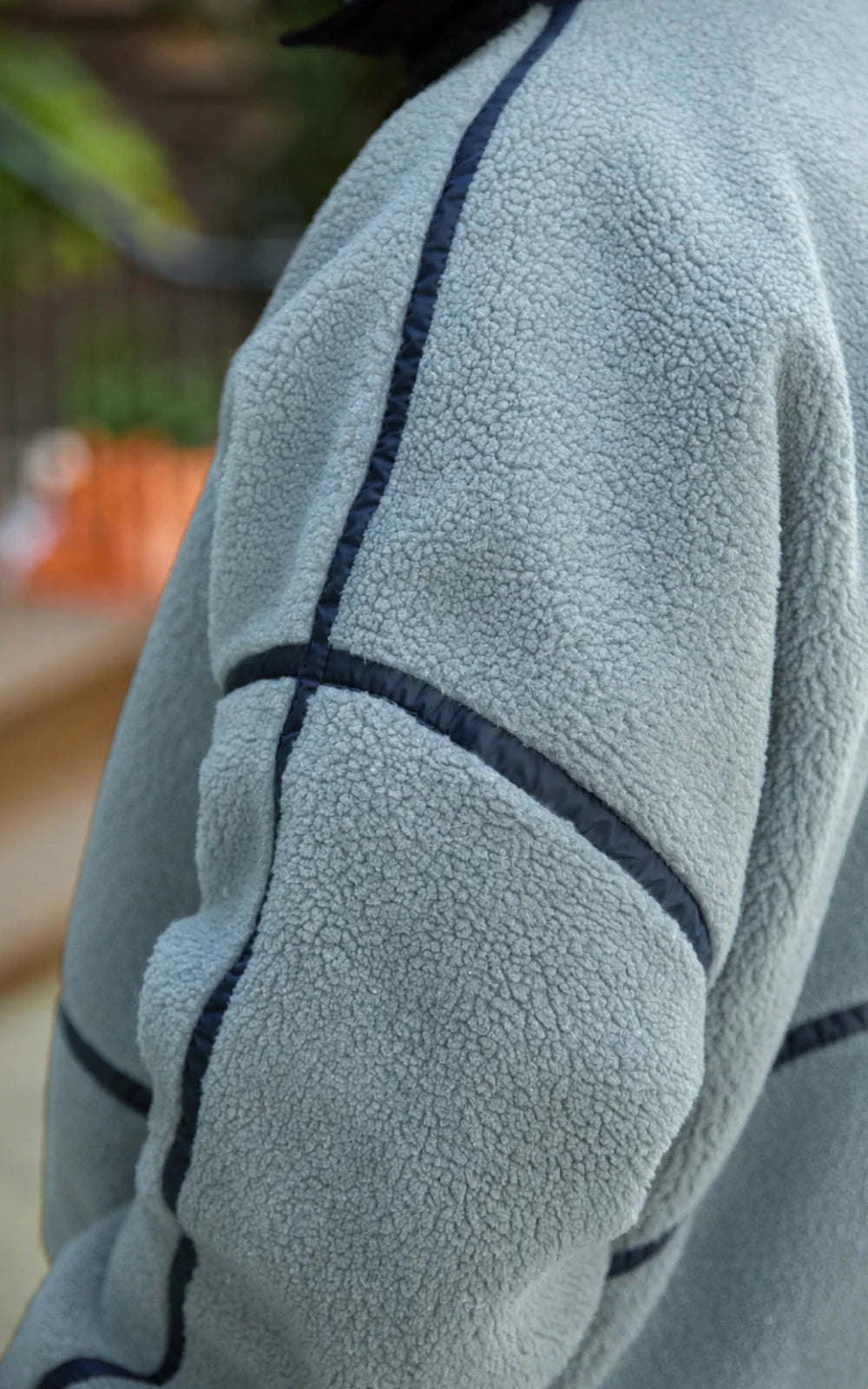SACO OVEJERO BOXY GRIS - UNISEX-9