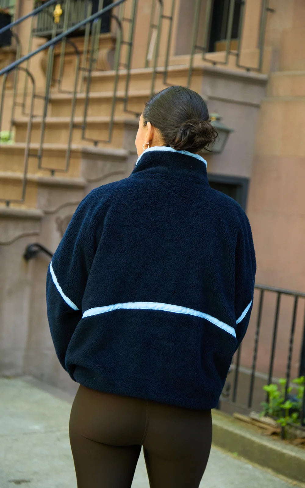 SACO OVEJERO BOXY AZUL OSCURO - UNISEX-3