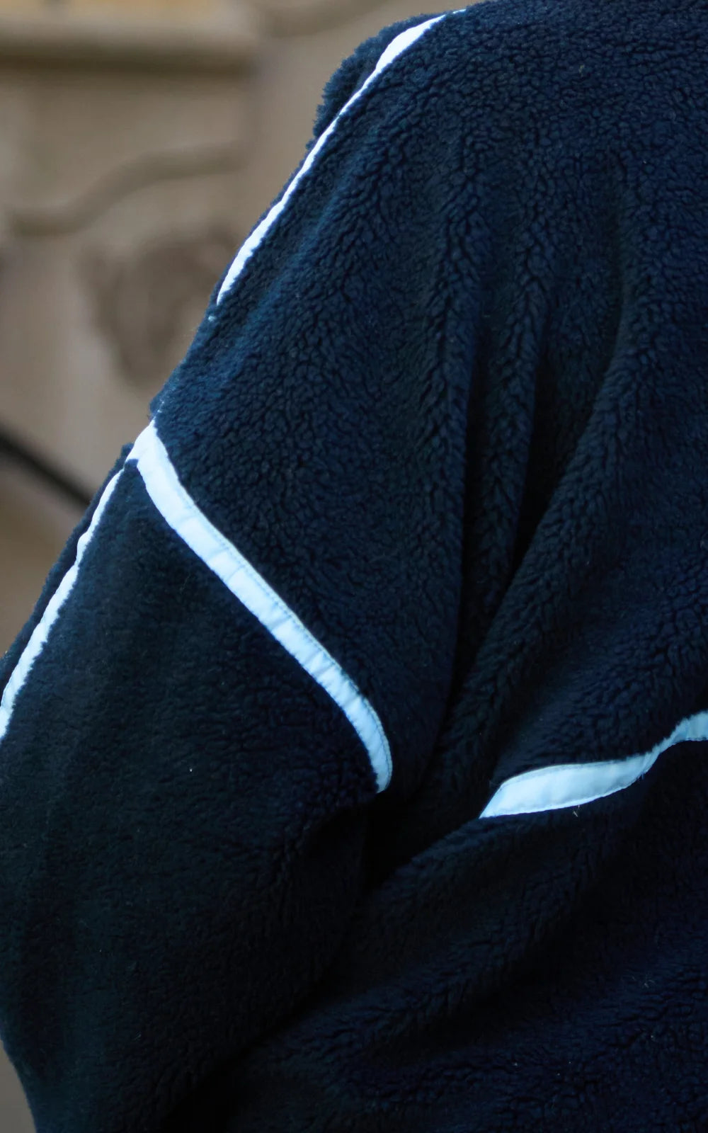 SACO OVEJERO BOXY AZUL OSCURO - UNISEX-9