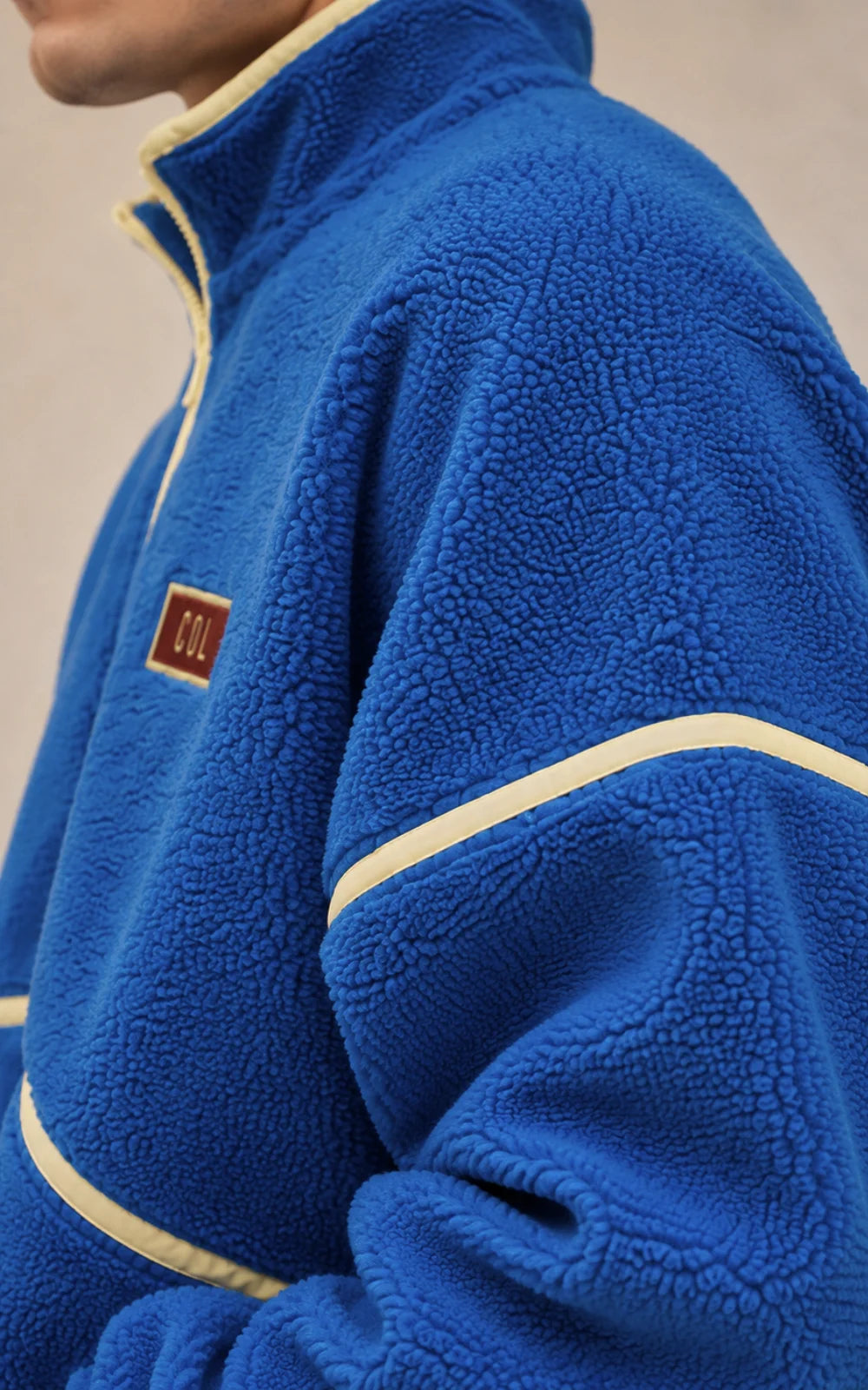 SACO OVEJERO LA SELE BOXY AZUL - UNISEX-5