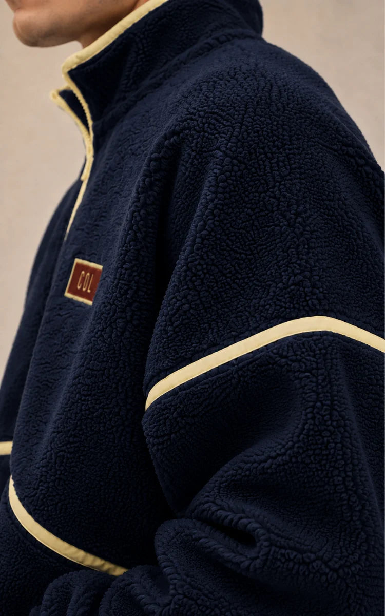 SACO OVEJERO COLOMBIA BOXY AZUL OSCURO - UNISEX-5