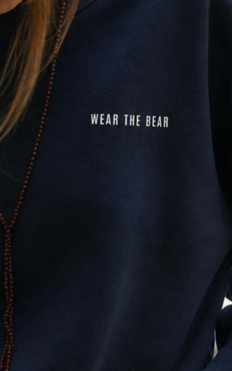 CREWNECK OSO ESTAMPADO AZUL OSCURO - UNISEX-5