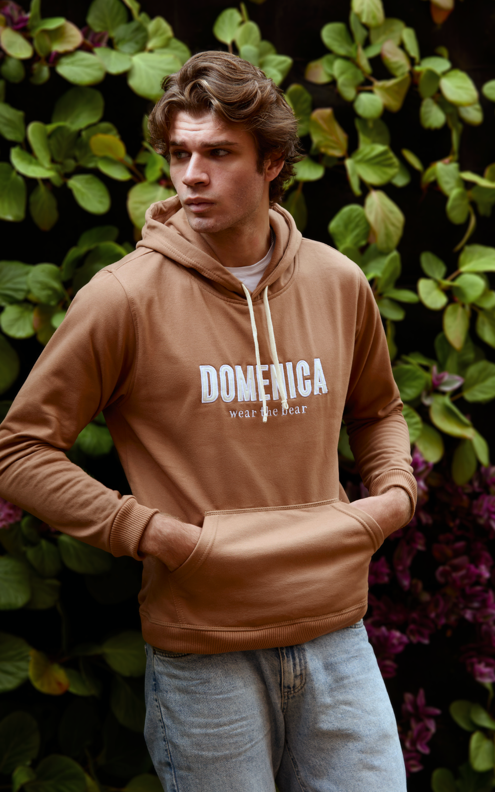 HOODIE DOMENICA ALMENDRA - UNISEX