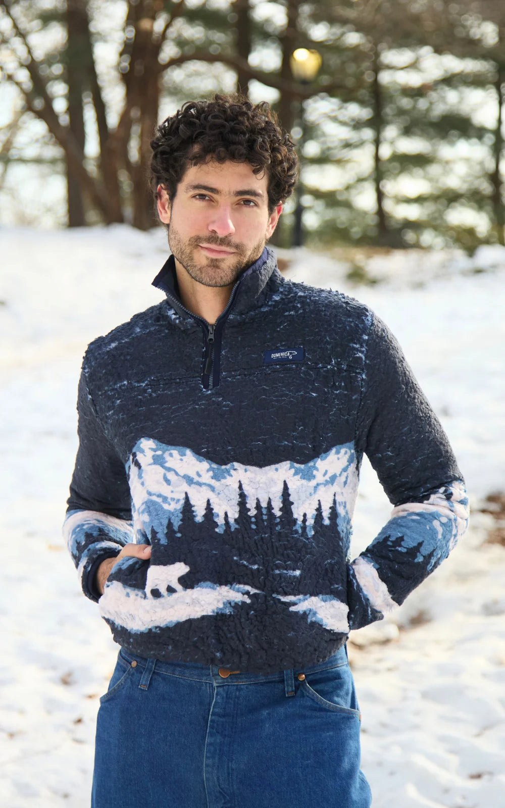 SACO OVEJERO DE OSO AZUL OSCURO - UNISEX