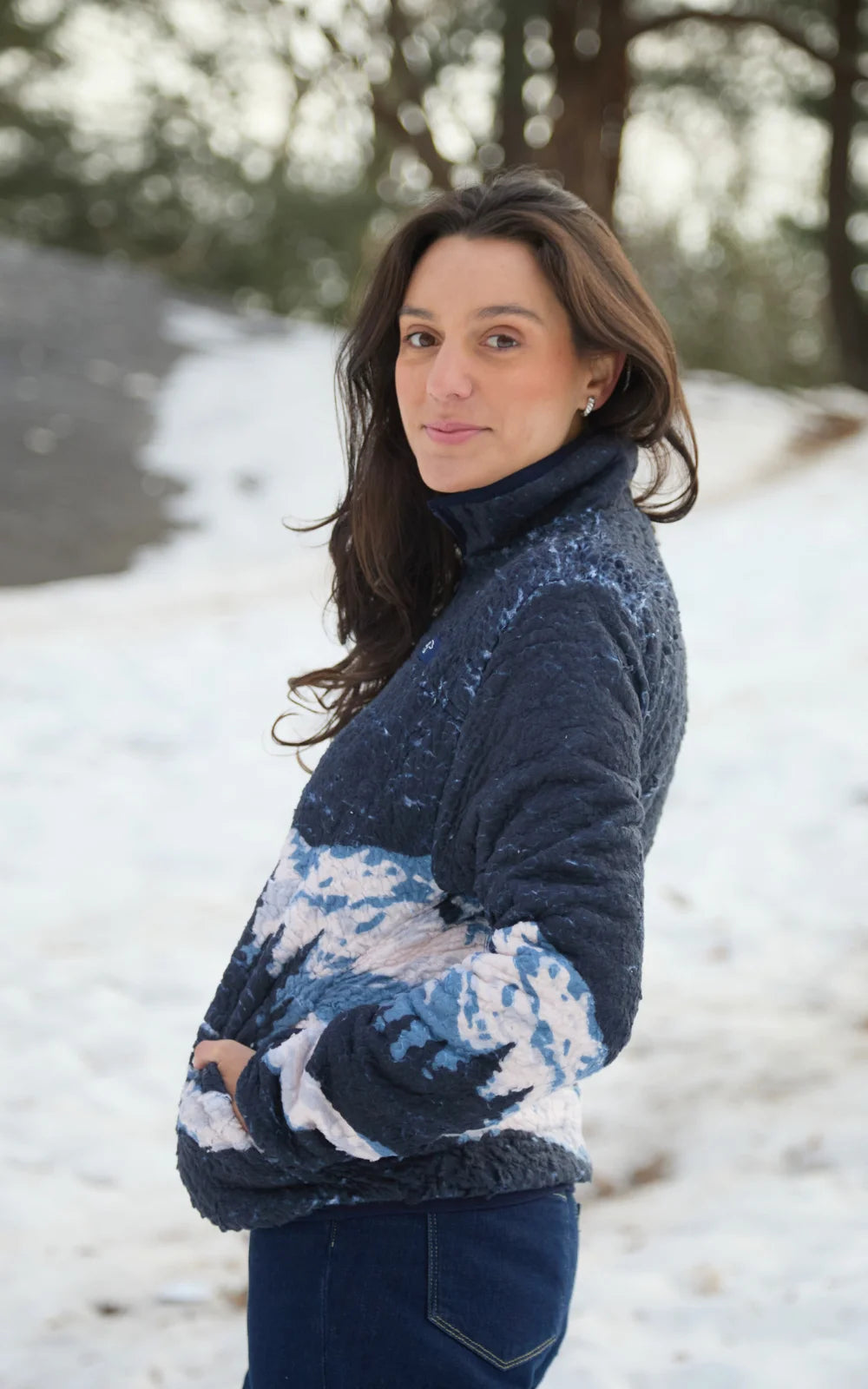 SACO OVEJERO DE OSO AZUL OSCURO - UNISEX