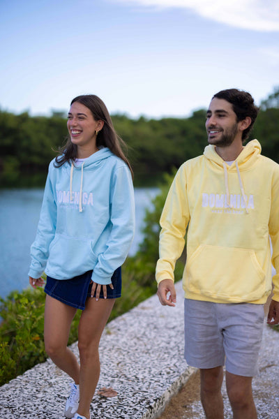 HOODIE DOMENICA AZUL CLARO- UNISEX