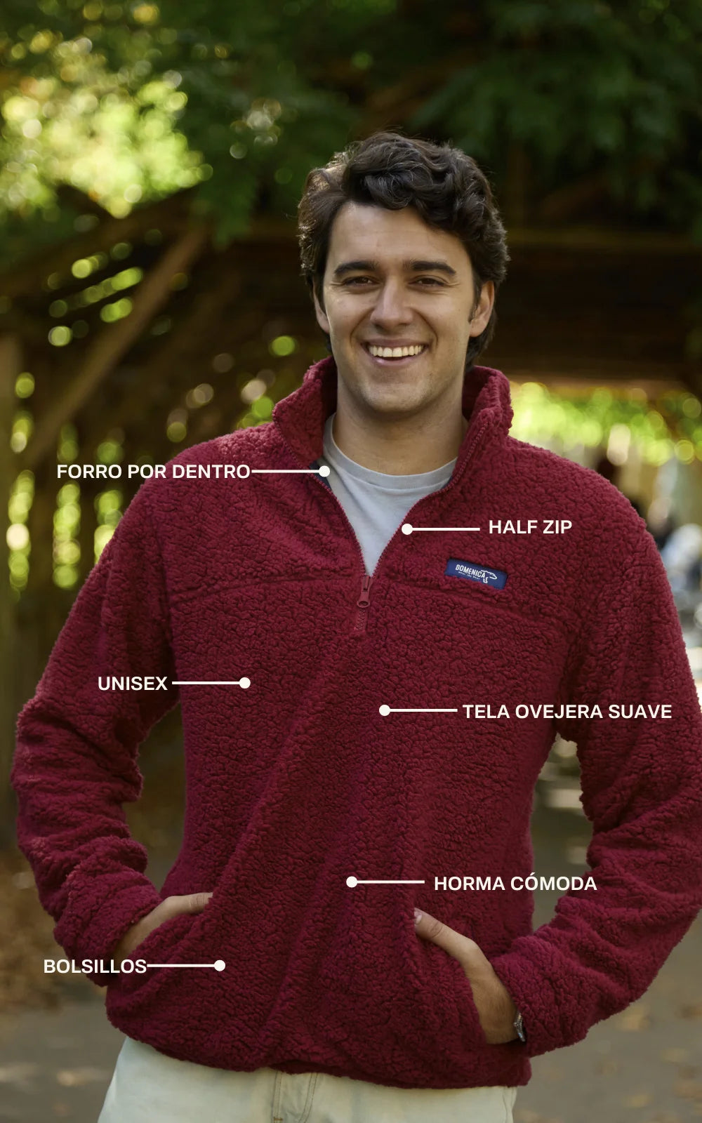 SACO OVEJERO CEREZA/BURGUNDY - UNISEX-6