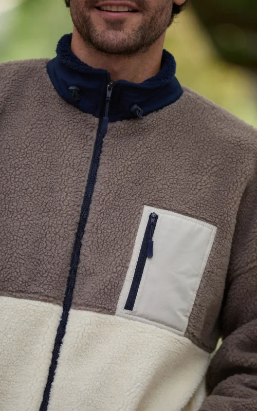 SACO OVEJERO BOXY BEIGE UNISEX (FULL ZIP)- PREVENTA-5