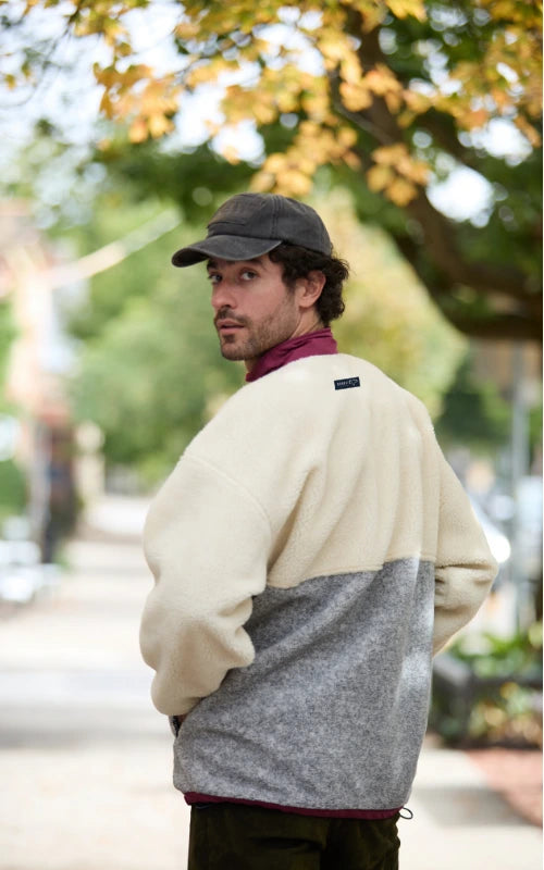 SACO OVEJERO BOXY CREMA UNISEX (FULL ZIP)- PREVENTA-6
