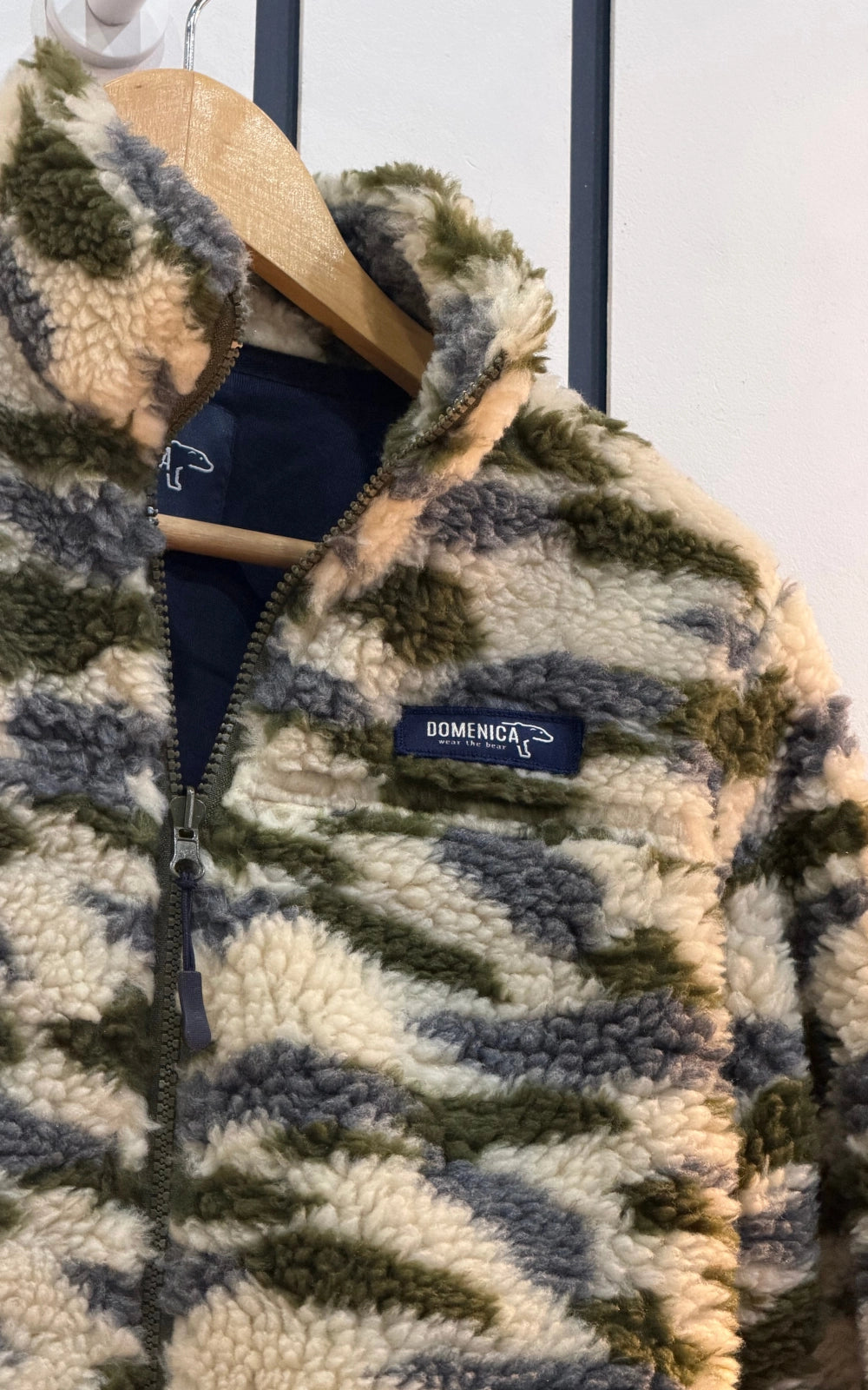 Saco ovejero unisex textura exterior tipo borrego