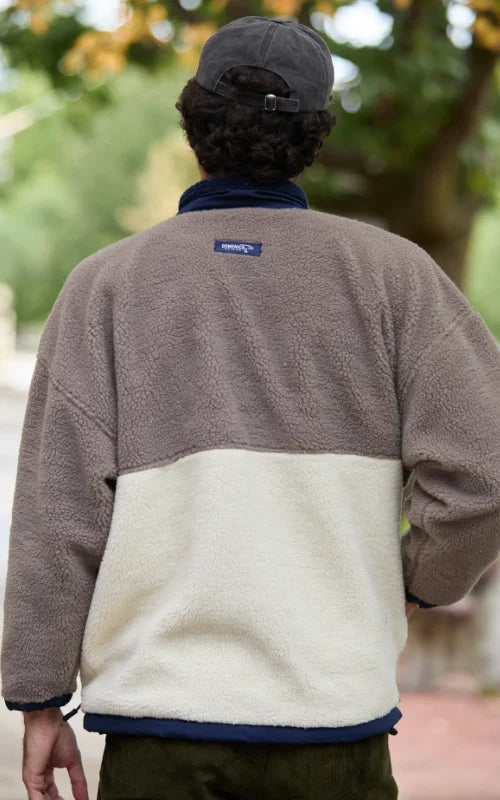 SACO OVEJERO BOXY BEIGE UNISEX (FULL ZIP)- PREVENTA-7