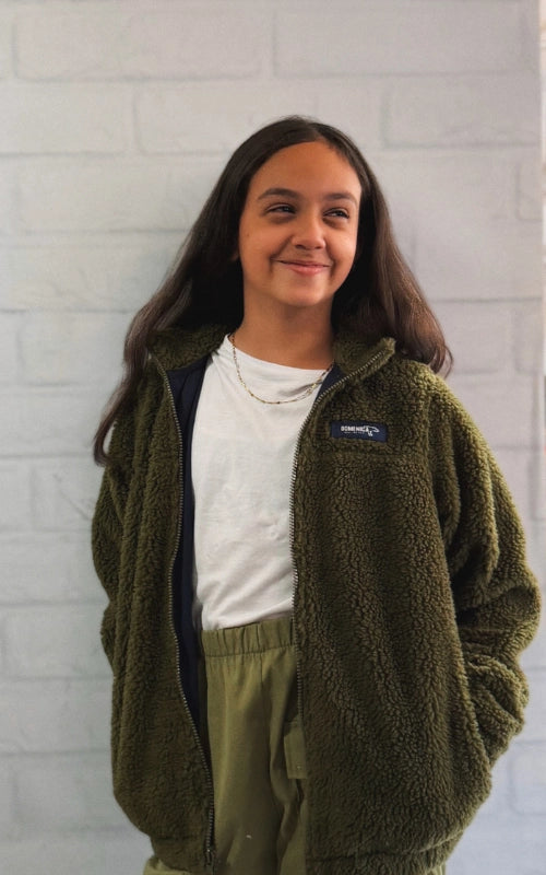 SACO OVEJERO VERDE - NIÑOS