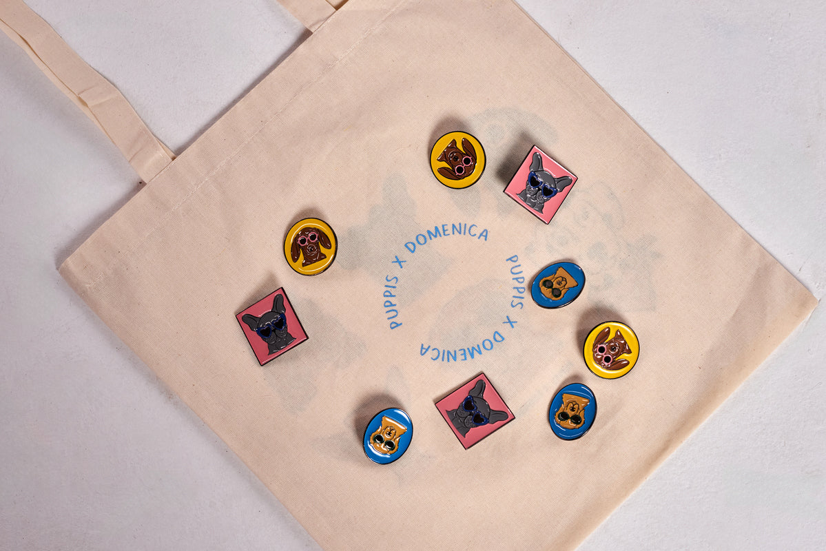 Set de pines de perros - detalle del diseño