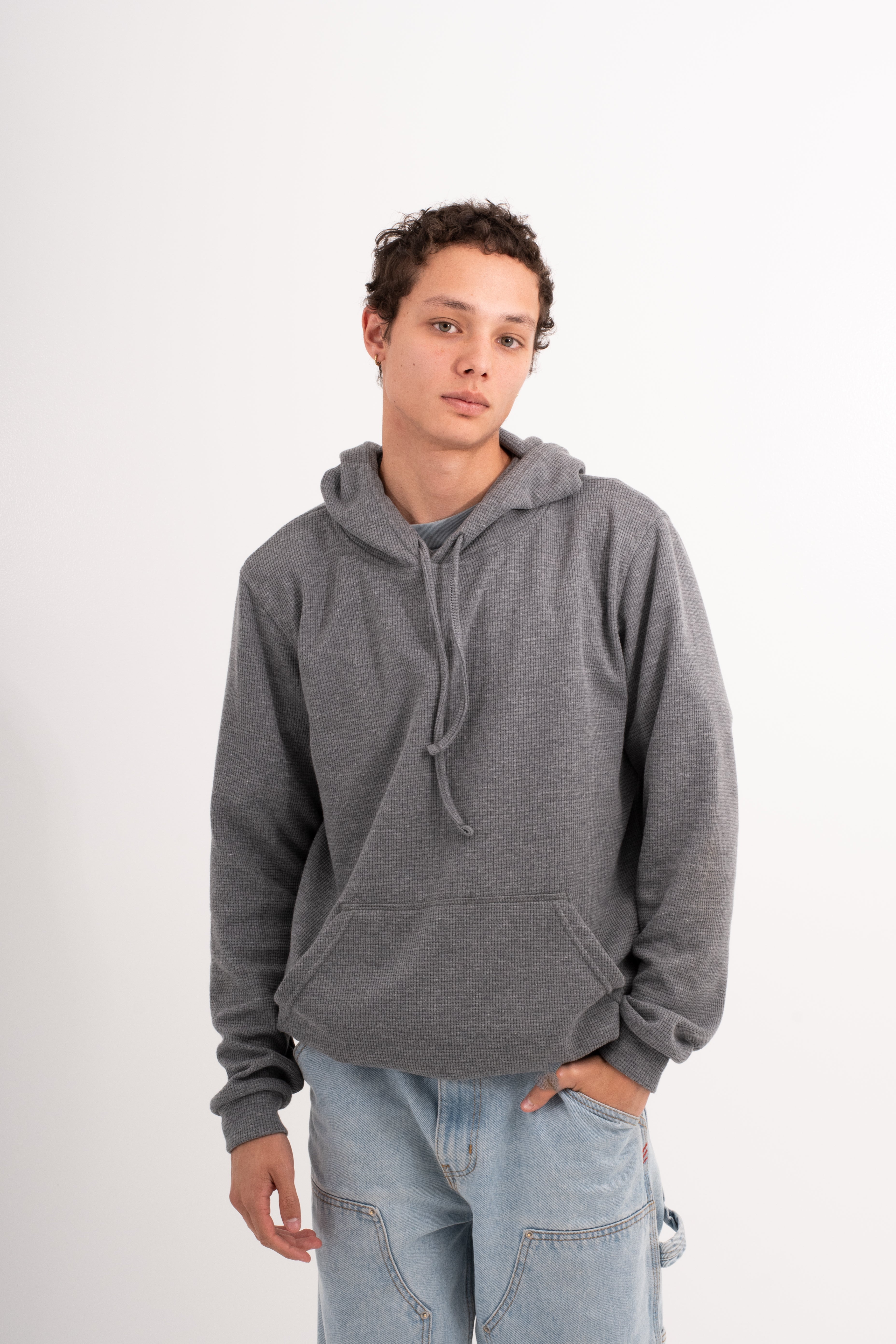 HOODIE GRIS UNISEX - BÁSICO-5