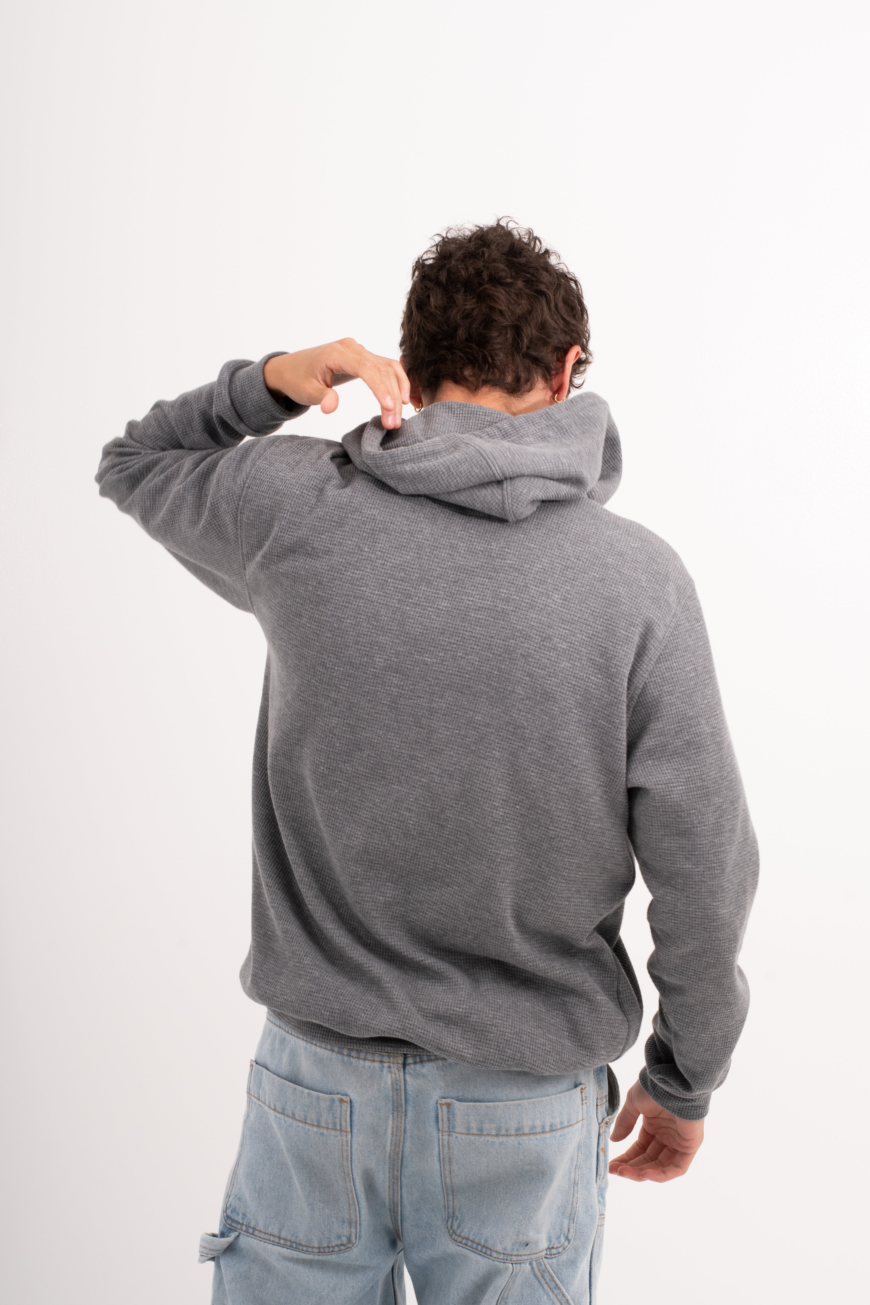 HOODIE GRIS UNISEX - BÁSICO-3