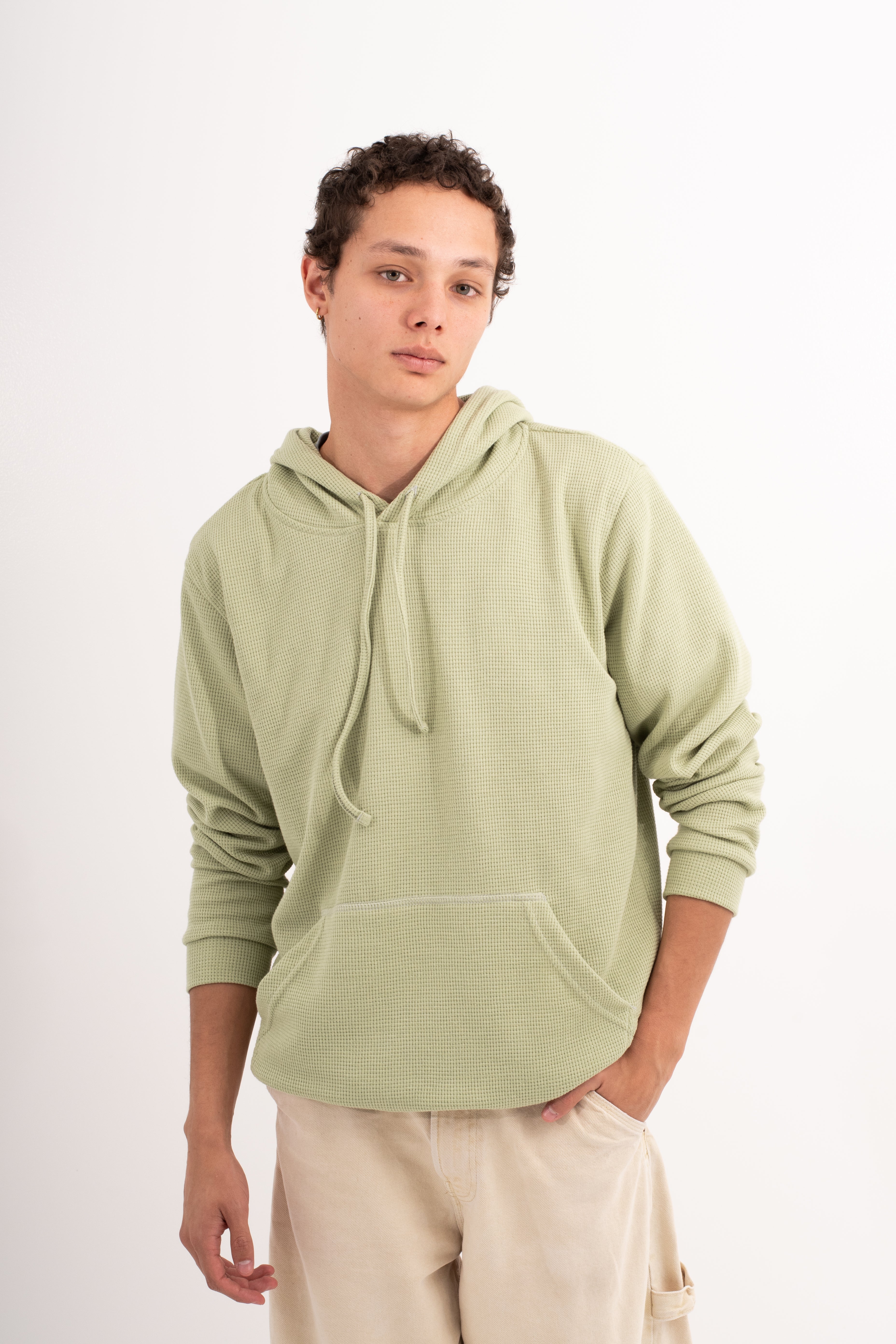 HOODIE VERDE CLARO  UNISEX- BÁSICO-5