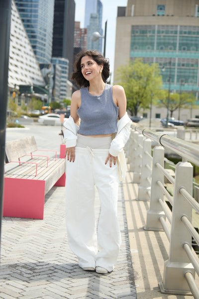 JOGGER CREMA / PANTALÓN DE SUDADERA