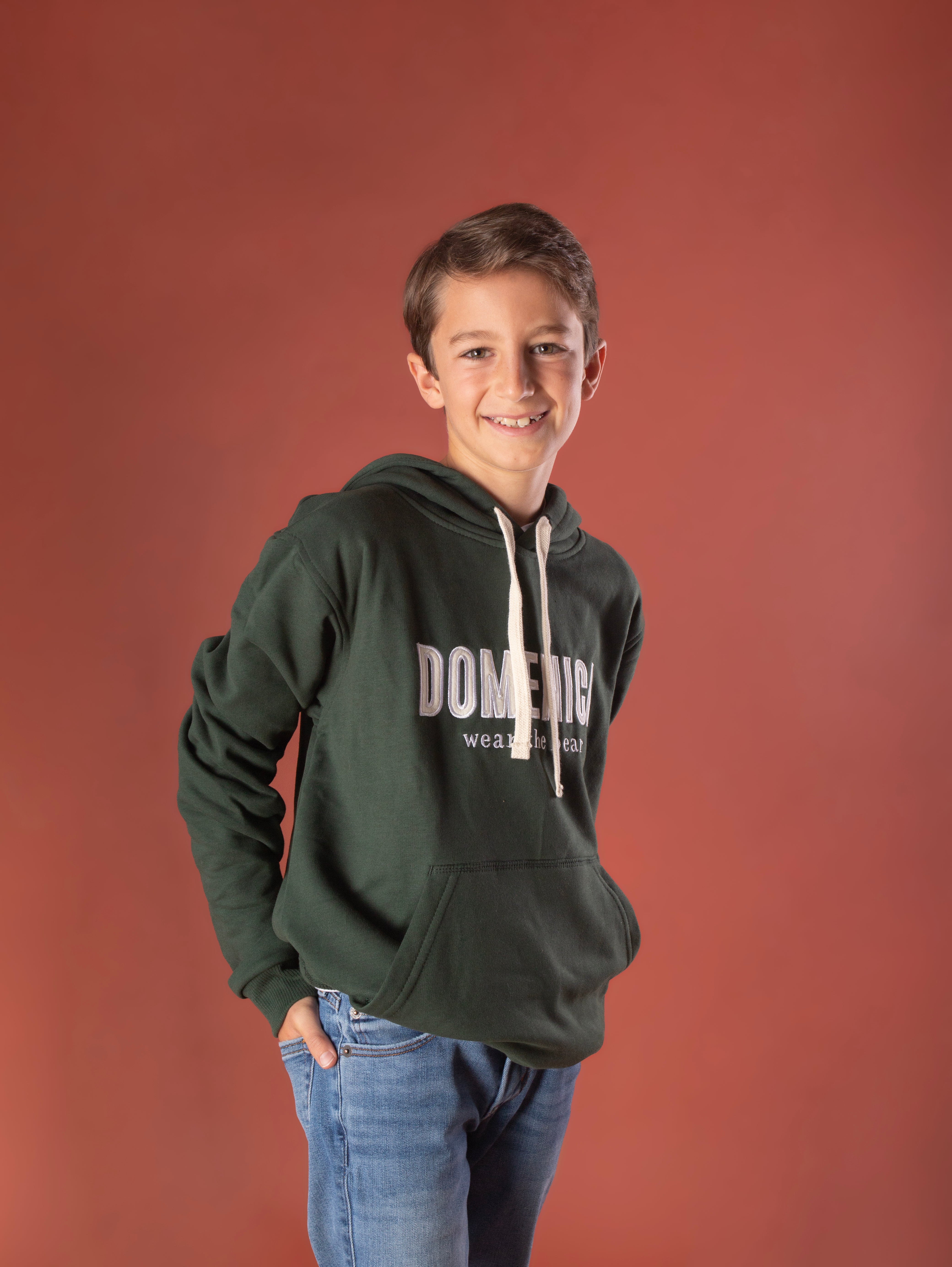 HOODIE DOMENICA VERDE - NIÑOS-4