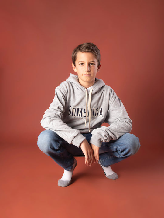 HOODIE DOMENICA GRIS - NIÑOS
