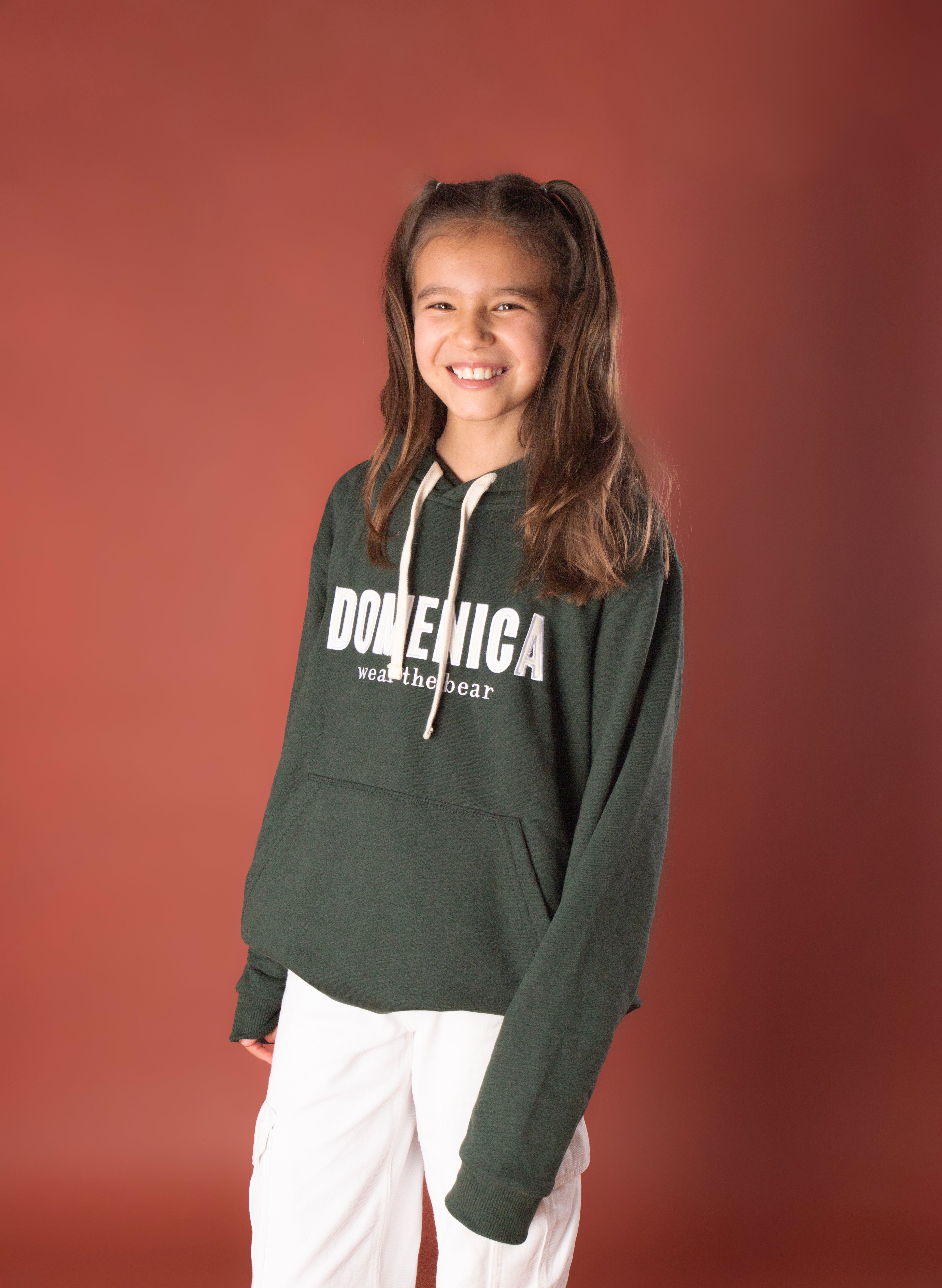 HOODIE DOMENICA VERDE - NIÑOS-3