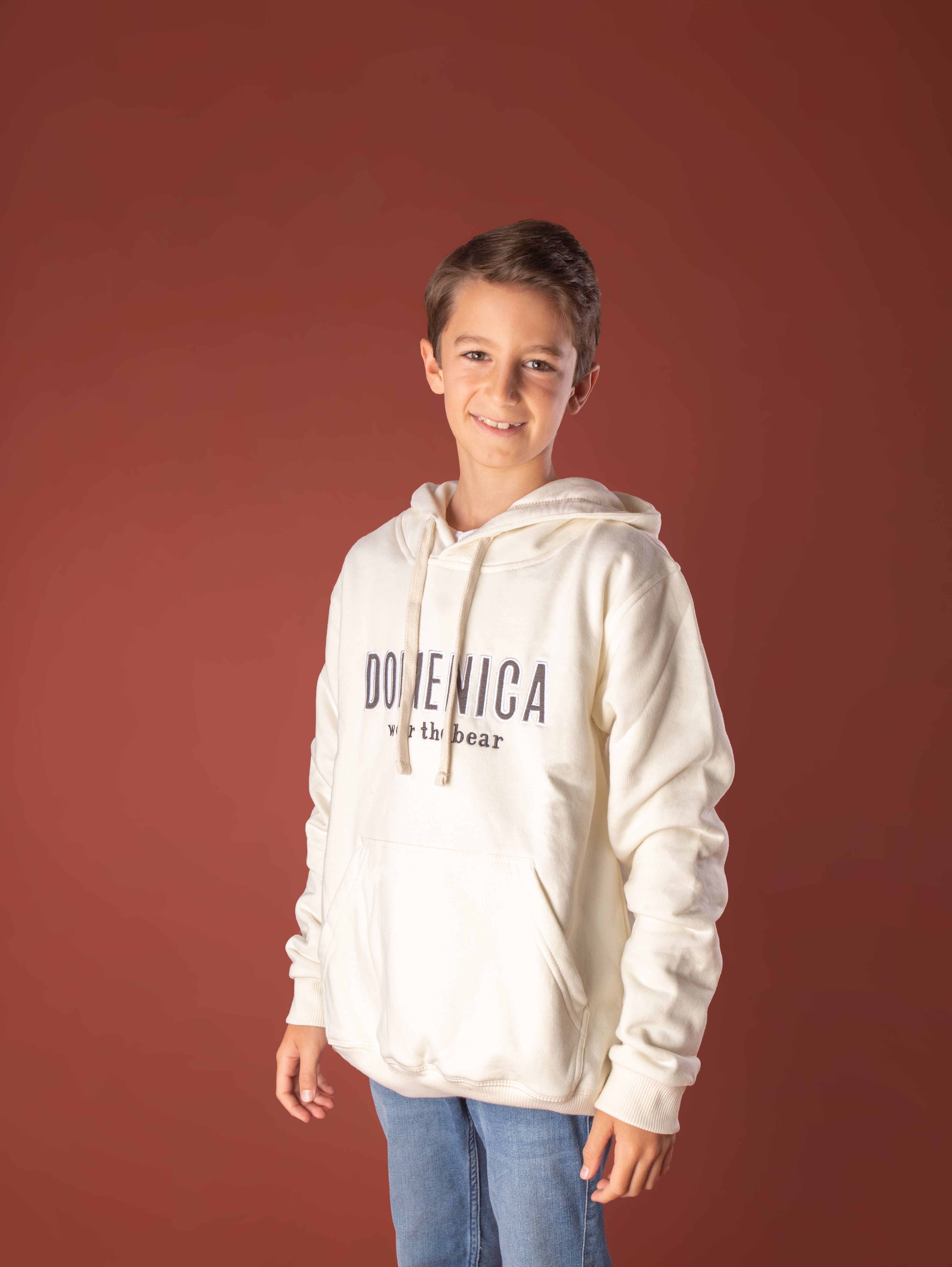 HOODIE DOMENICA CREMA - NIÑOS