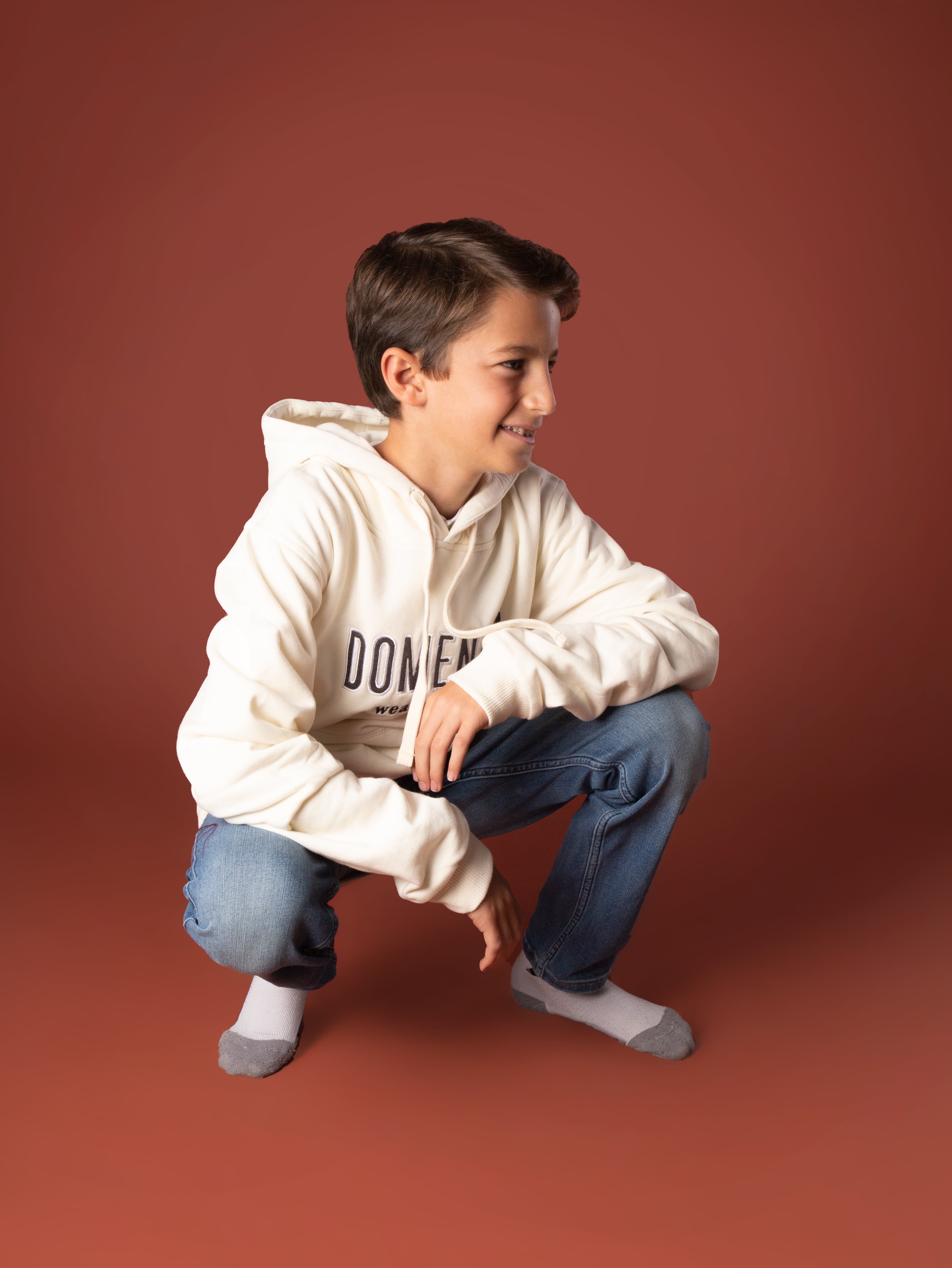 HOODIE DOMENICA CREMA - NIÑOS-3