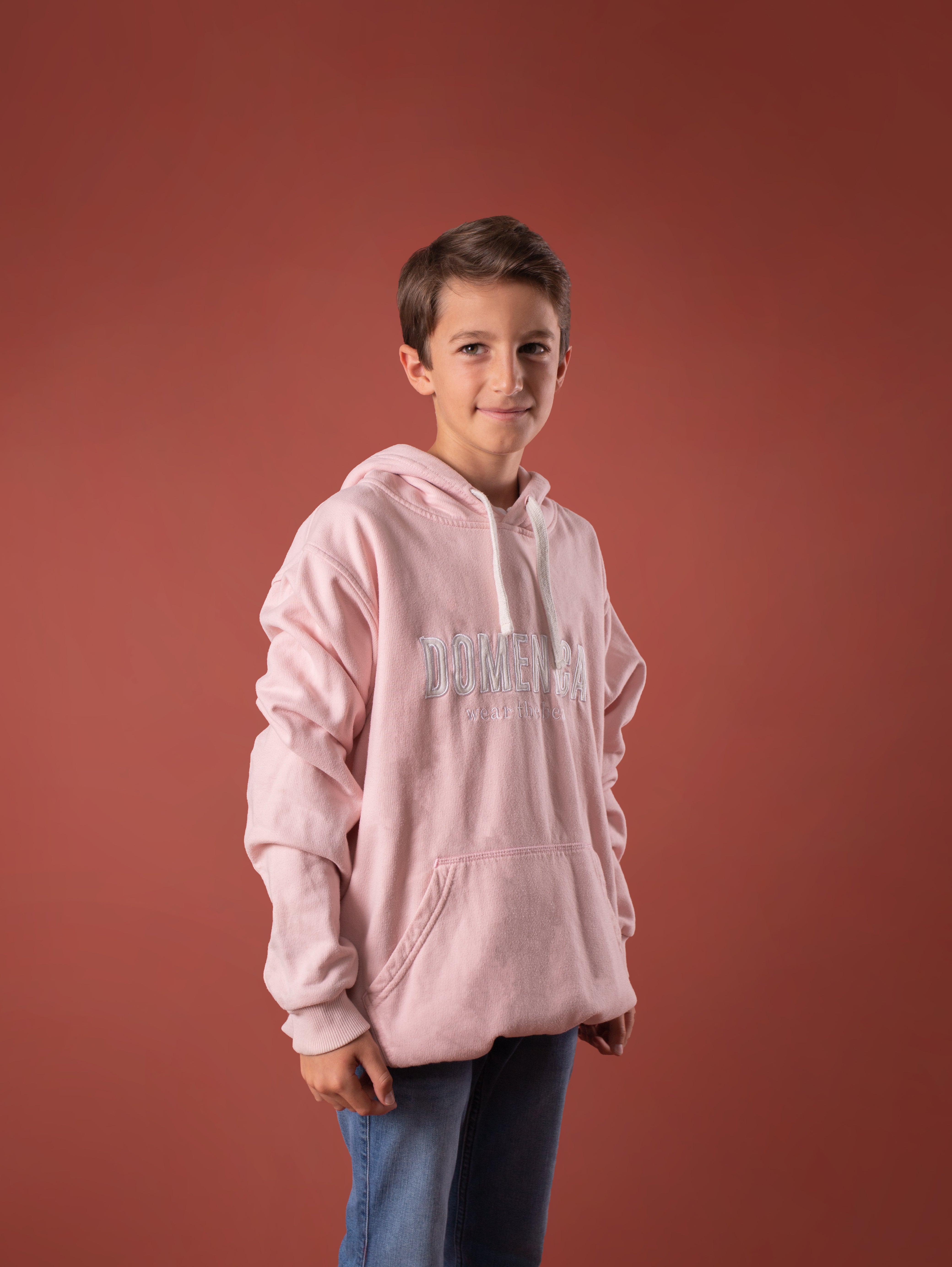 HOODIE DOMENICA ROSADO - NIÑOS-4