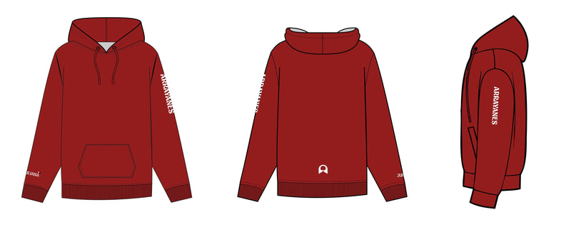 HOODIE ROJO ARRAYANES NIÑOS - UNISEX
