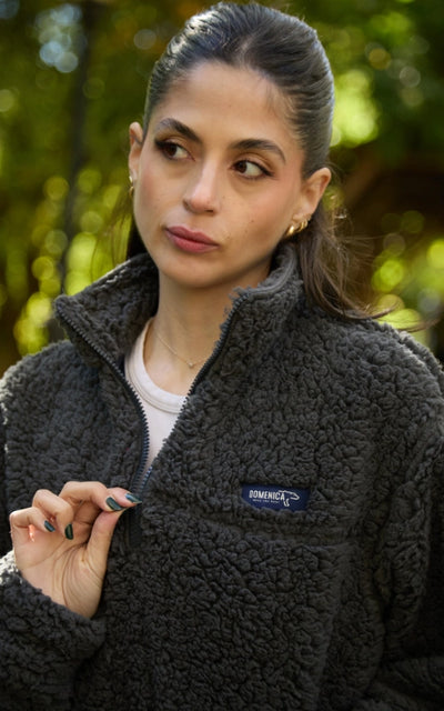 SACO OVEJERO GRIS OSCURO - UNISEX