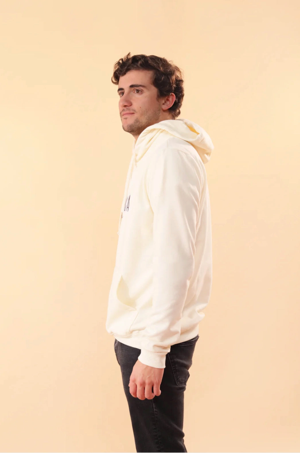 HOODIE DOMENICA CREMA - UNISEX-4