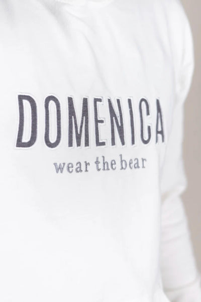 HOODIE DOMENICA CREMA - UNISEX