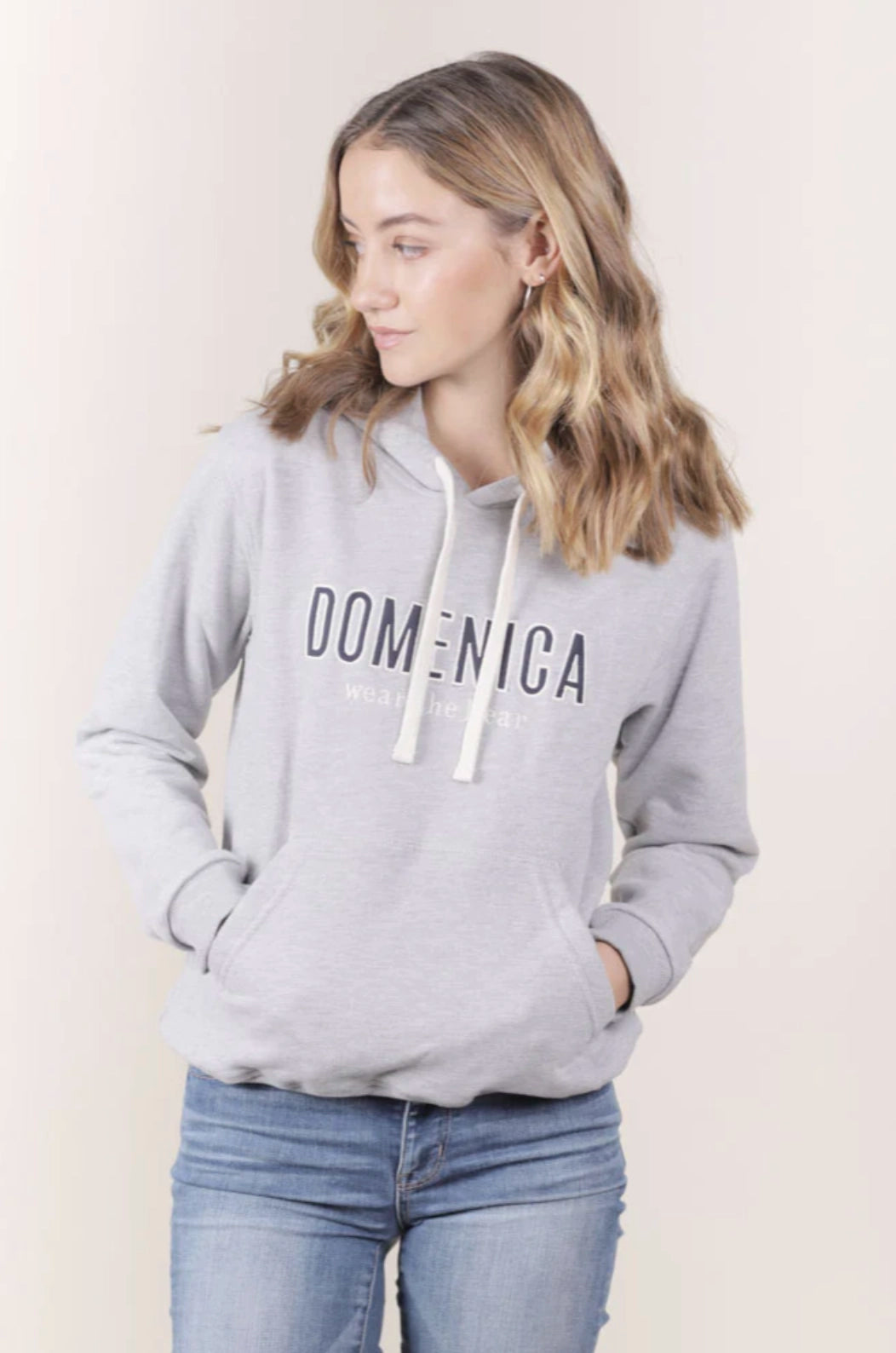 HOODIE DOMENICA GRIS - UNISEX