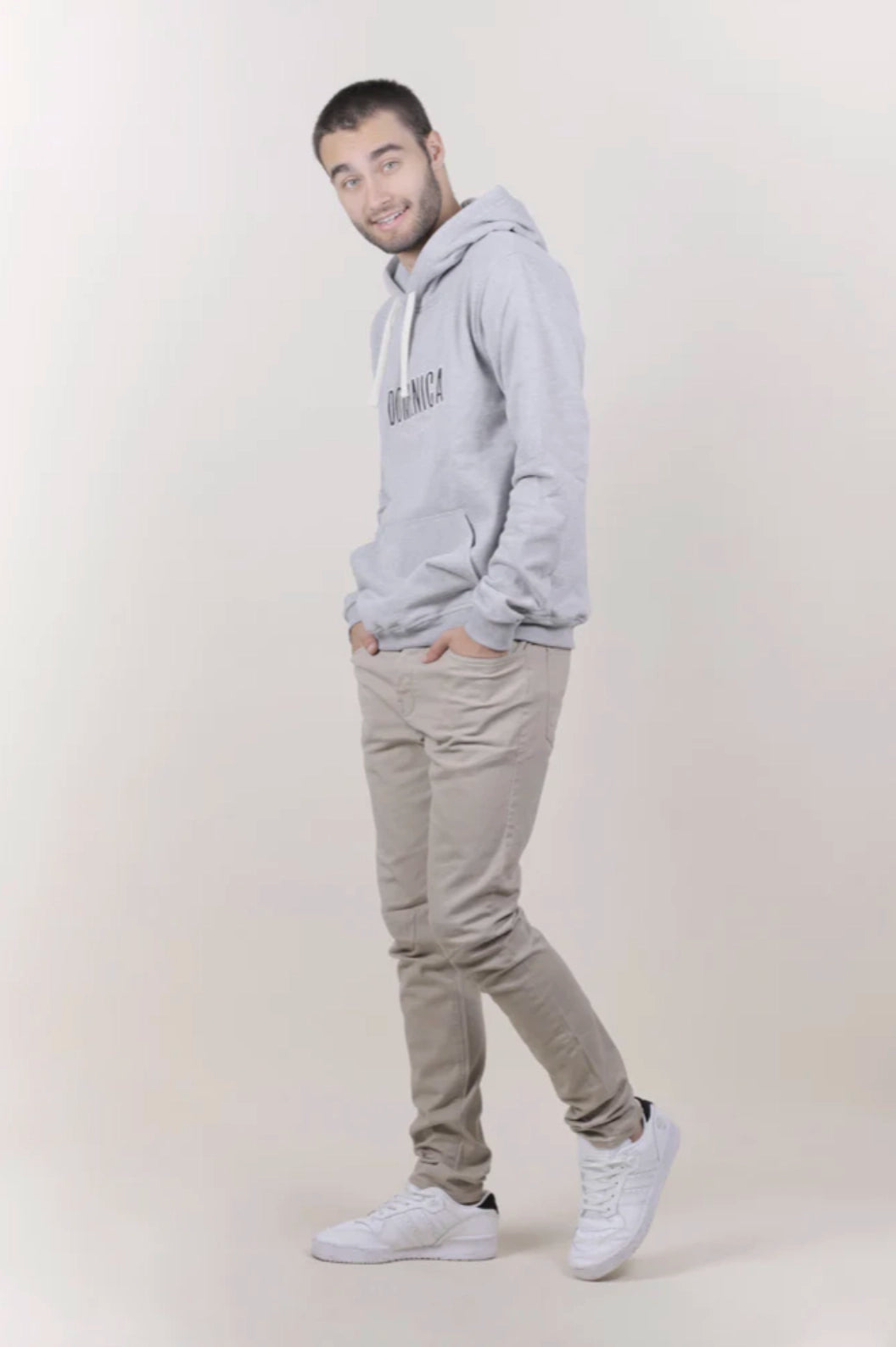 HOODIE DOMENICA GRIS - UNISEX-4