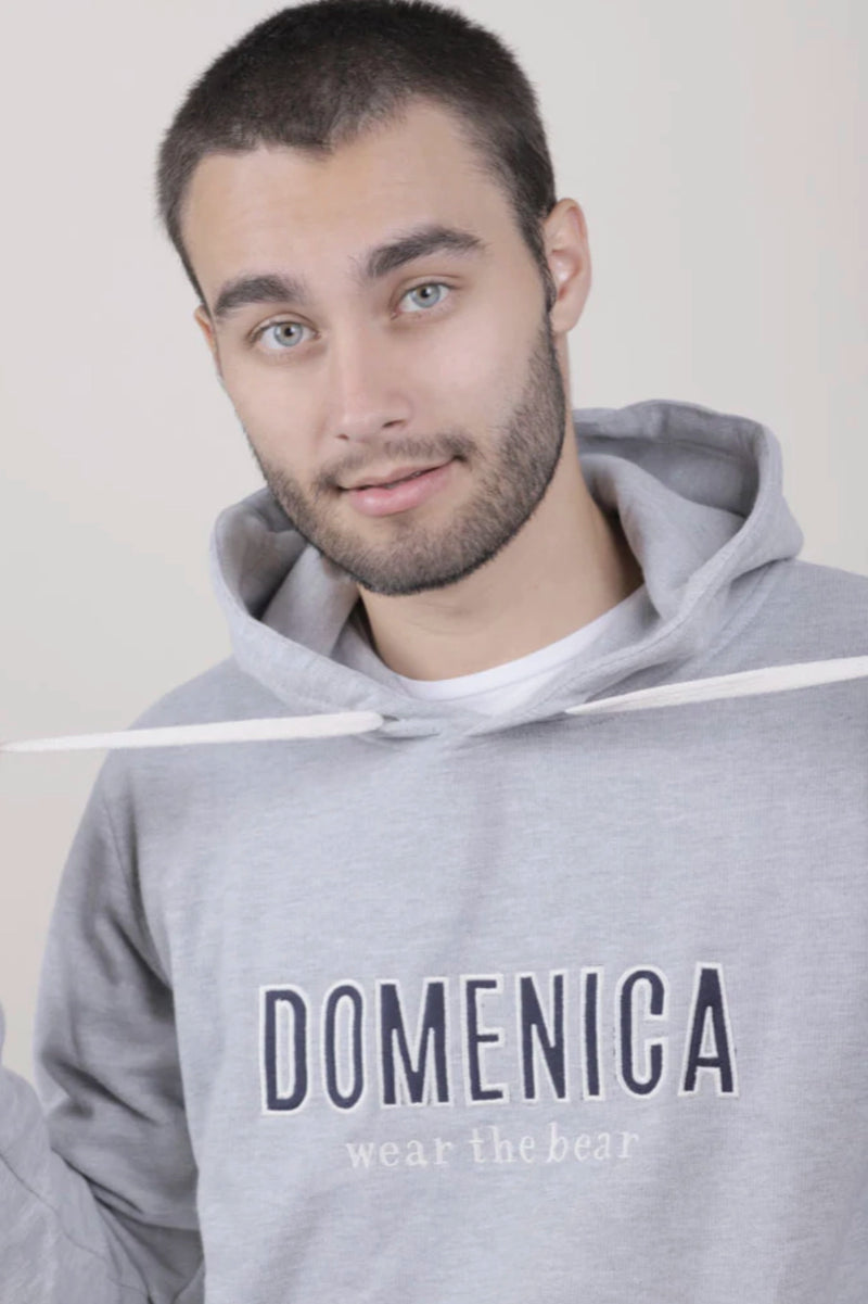 HOODIE DOMENICA GRIS - UNISEX