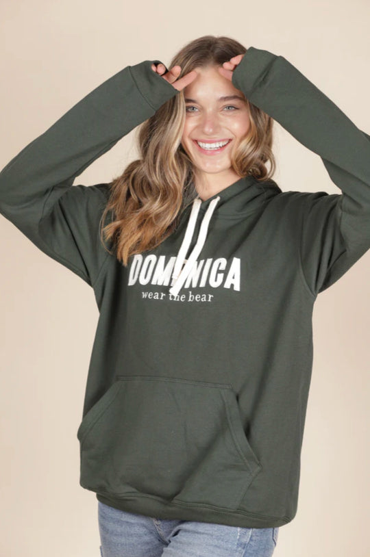 HOODIE DOMENICA VERDE MILITAR - UNISEX