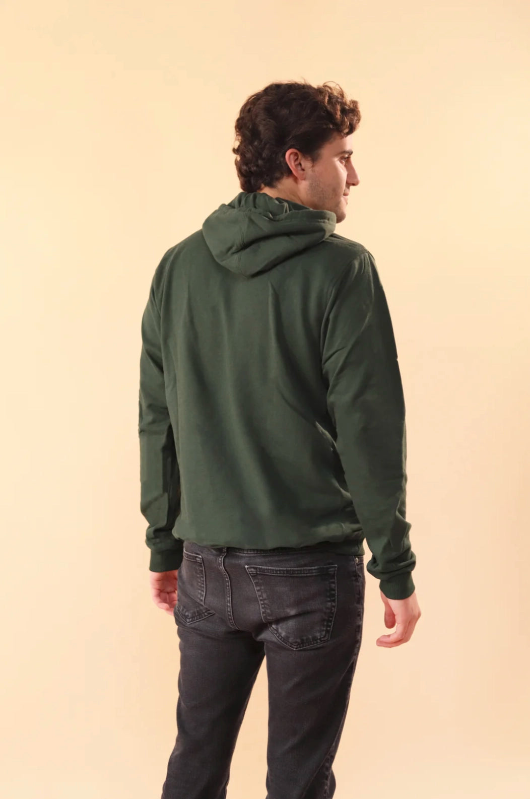 HOODIE DOMENICA VERDE MILITAR - UNISEX-4