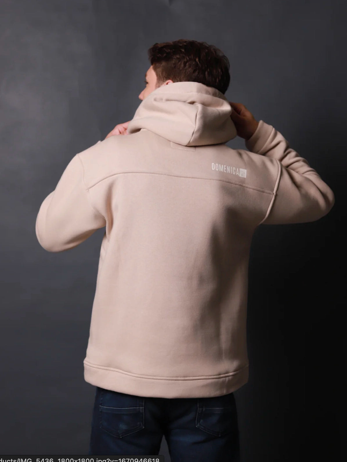 HOODIE OSO BEIGE OVERSIZED - UNISEX-3
