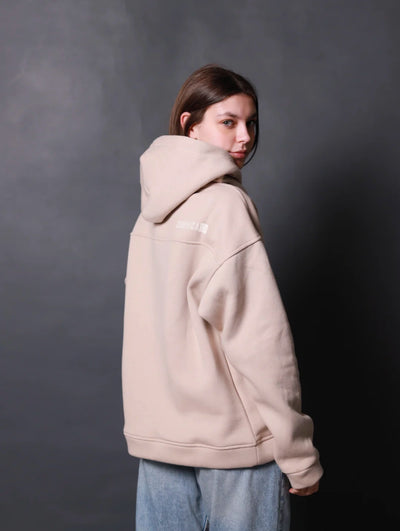 HOODIE OSO BEIGE OVERSIZED - UNISEX