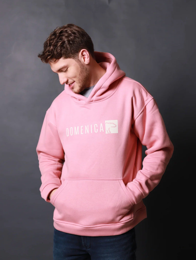 HOODIE OSO ROSADO OVERSIZED- UNISEX