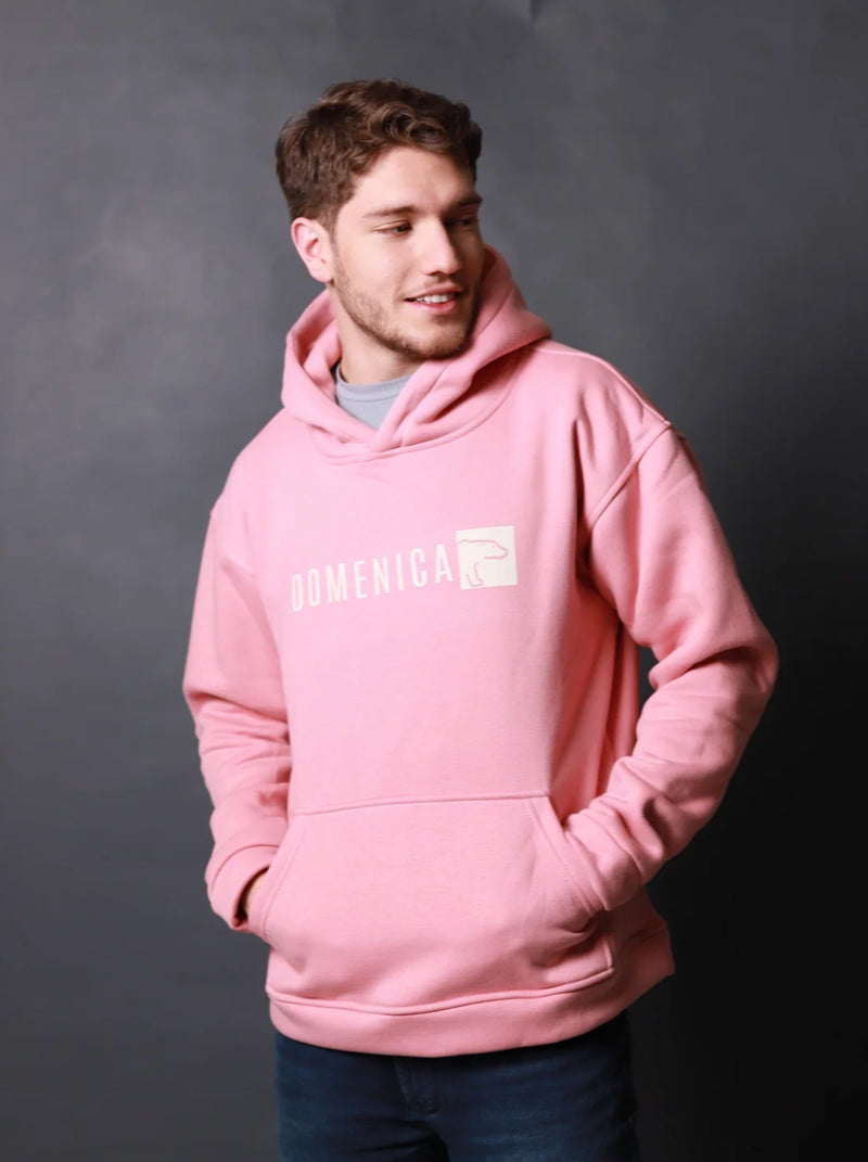 HOODIE OSO ROSADO OVERSIZED- UNISEX