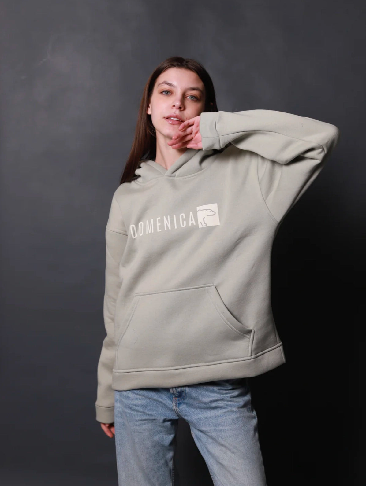 HOODIE OSO VERDE OVERSIZED - UNISEX