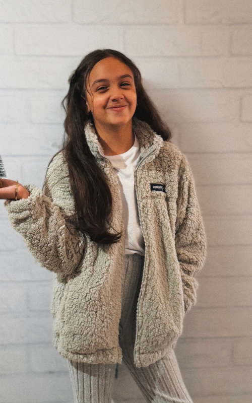 SACO OVEJERO GRIS - NIÑOS