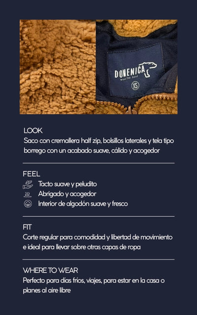 SACO OVEJERO CARAMELO - UNISEX