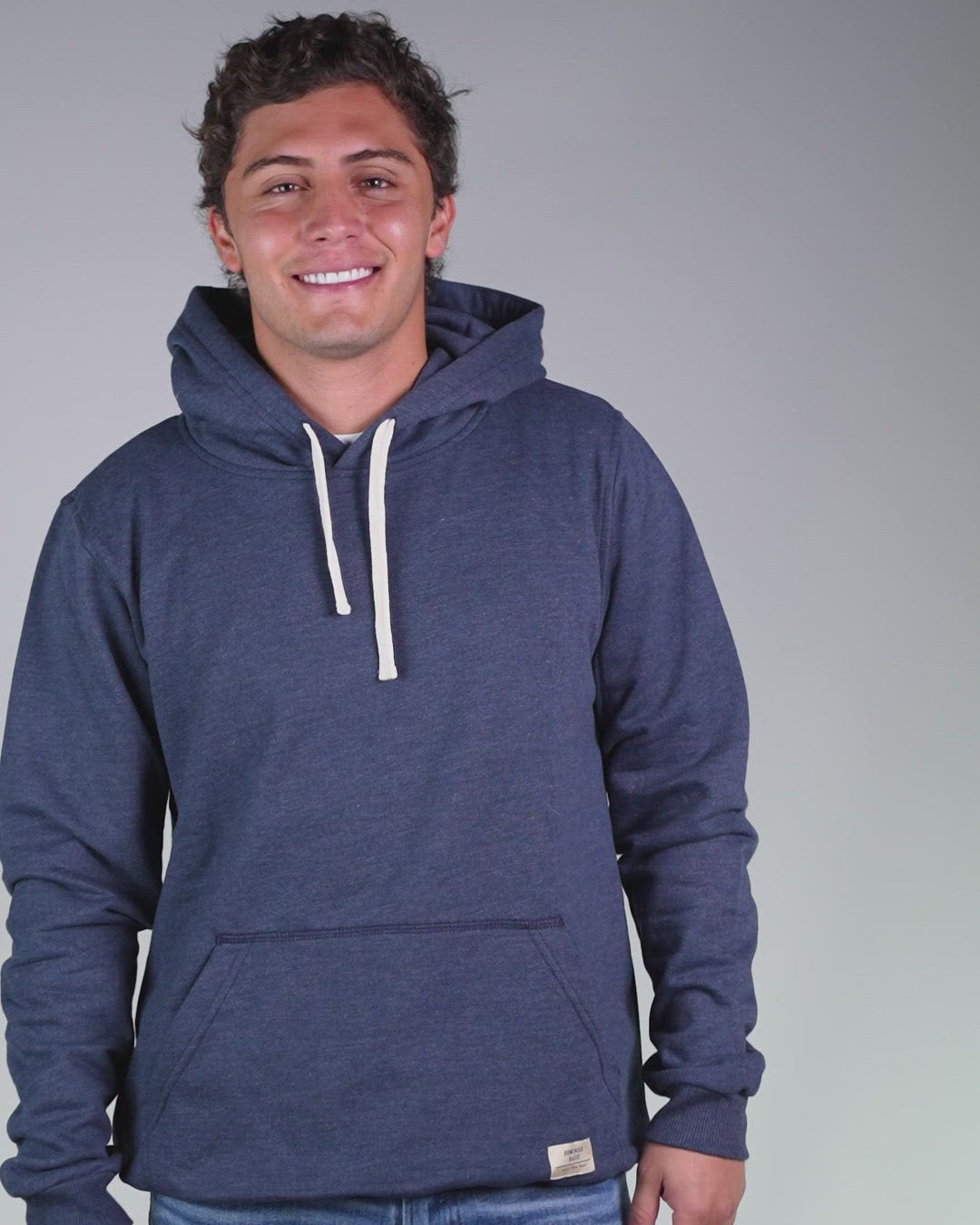 HOODIE AZUL UNISEX- BÁSICO-6