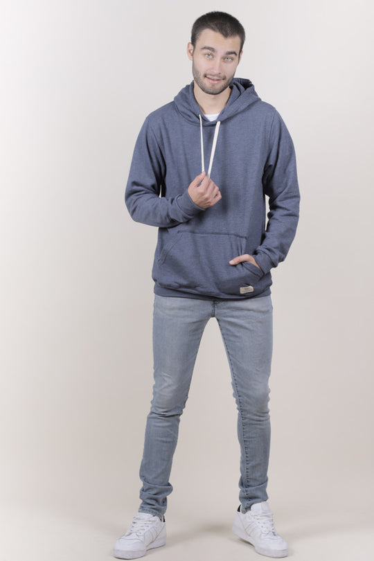 HOODIE AZUL UNISEX- BÁSICO