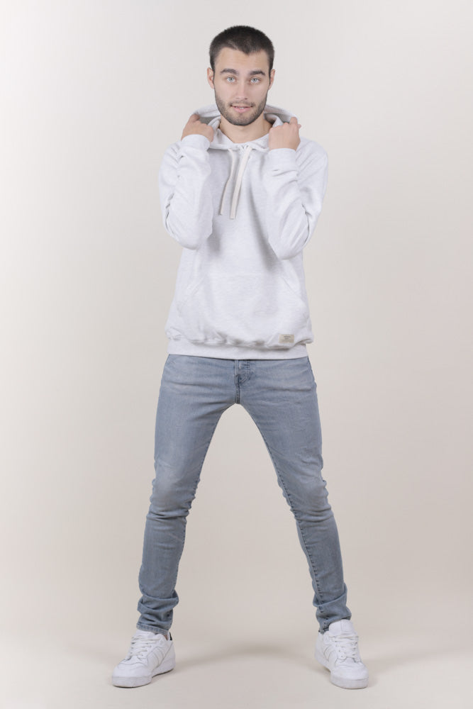 HOODIE GRIS CLARO UNISEX - BÁSICO