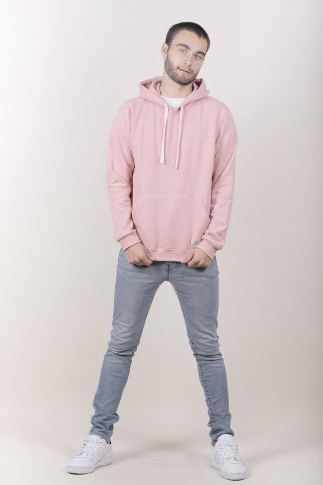HOODIE ROSADO UNISEX- BASICO