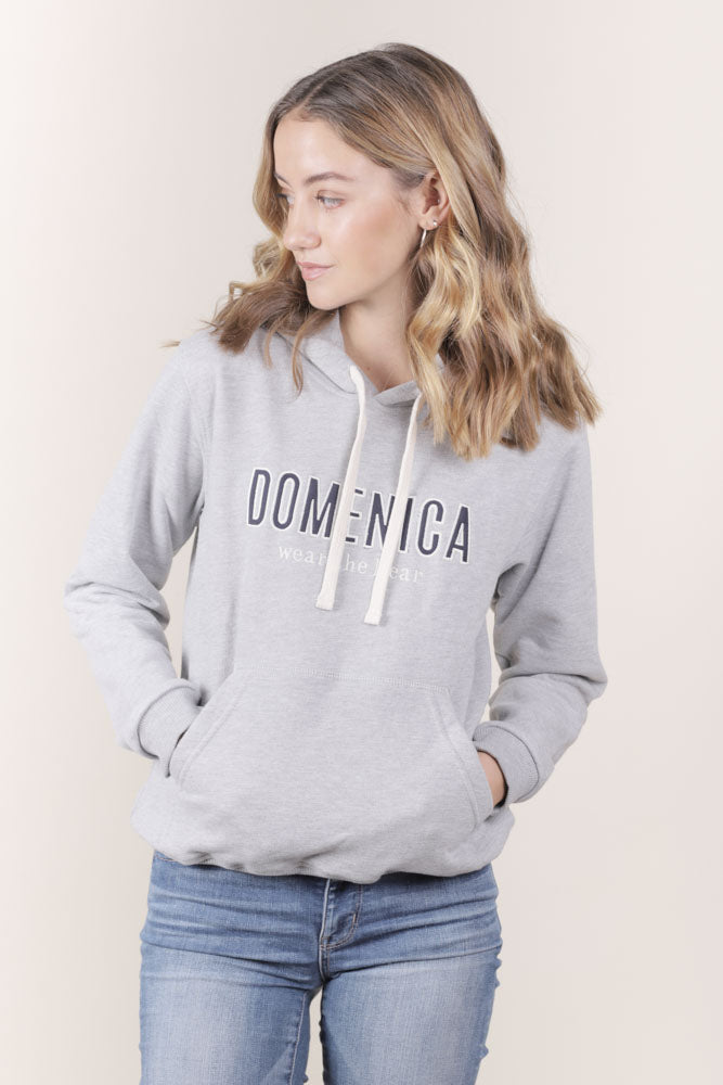 HOODIE DOMENICA GRIS - UNISEX – DOMENICA COL.