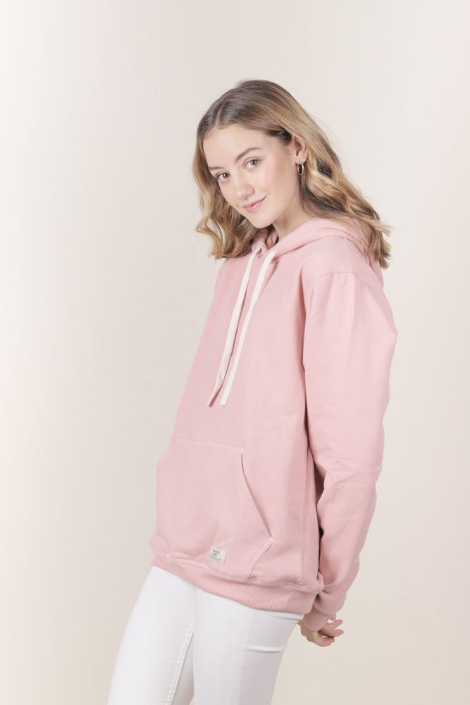HOODIE ROSADO UNISEX- BASICO
