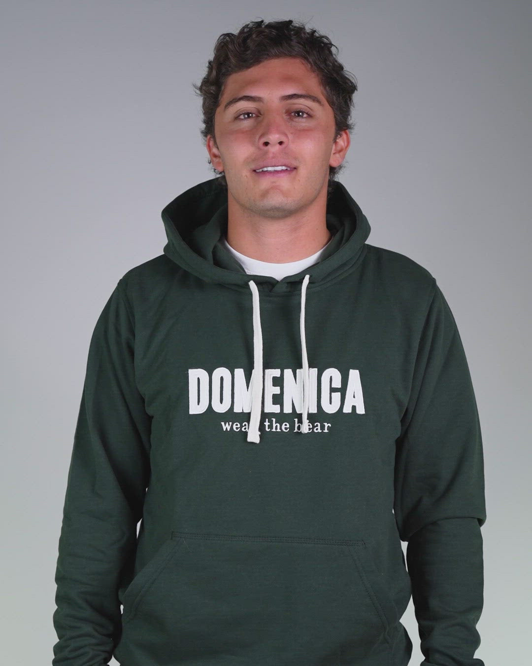 HOODIE DOMENICA VERDE MILITAR - UNISEX-7